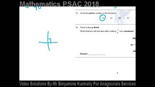 Question 16 PSAC 2018 [upl. by Neil]