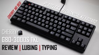 Cherry G803000S TKL Review Lubing Typing  MX Red  Plateless  Krytox [upl. by Inohtna970]