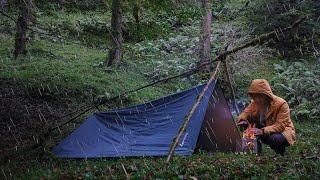 What is the BEST Shelter for SURVIVAL Camping in RAINY day [upl. by Baillie]