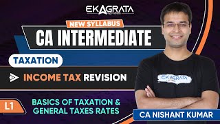 CA Intermediate Taxation  Basics of Taxation and Tax Rates for Taxation  By CA Nishant Kumar [upl. by Shepperd463]