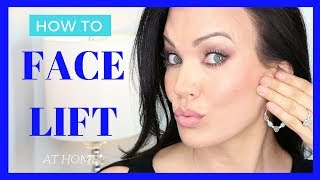 NuFACE  NonSurgical FACE LIFT BEFOREAFTER PHOTOS  HOW TO USE NuFACE Microcurrent Facial Toning [upl. by Hutt449]