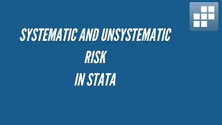 Systematic and Unsystematic risk idiosyncratic risk in Stata [upl. by Tito]