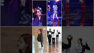 💜BTS dance vs Blackpink 💗 dance  Jhope Lisa Rose Jimin ytshorts btsblackpink shorts [upl. by Lezlie]