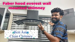 chimney faber Faber Hood Everest in 90cm Auto clean Wall mounted chimney  Best kitchen Chimney [upl. by Phyllys]