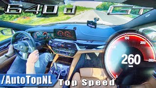 2019 BMW 6 Series GT 640d xDrive 260kmh AUTOBAHN TOP SPEED by AutoTopNL [upl. by Suivatram63]