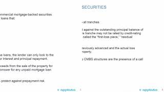 describe characteristics and risks of commercial mortgagebacked securities [upl. by Uthrop879]