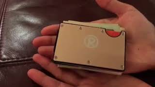 Aluminum Money Clip Wallet with RFID Blocking [upl. by Yennor]