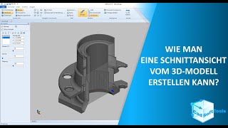 Wie man eine Schnittansicht vom 3D Modell erstellen kann DEUTSCH [upl. by Ange]