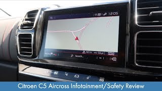 Citroen C5 Aircross InfotainmentSafety Review [upl. by Eladnwahs]