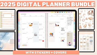 2025 Digital Planner Flip Through With Stickers and Covers [upl. by Remus330]