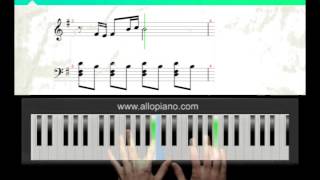 ALLOPIANO  Cours de piano Amélie Poulain  Comptine dun autre été partie1 [upl. by Ailisab801]