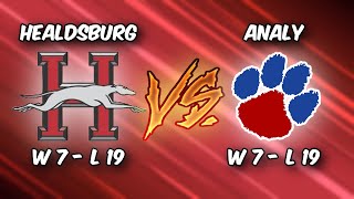 Healdsburg vs Analy  FULL VARSITY VOLLEYBALL GAME  OCTOBER 24TH 2024 [upl. by Ehtyaf]