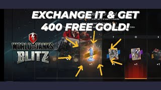 Free 400 GOLD from the mountains of Gifts event  WOTB  WOTBLITZ  World of Tanks Blitz [upl. by Todd]