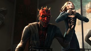 Darth Maul ends Satine Kryze 4K HDR  Star Wars The Clone Wars [upl. by Norud]