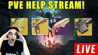 LIVE  DESTINY 2 HELP STREAM BURIED BLOODLINE ZAOULIS BANE WISHENDER  XENOPHAGE  MORE [upl. by Poler]