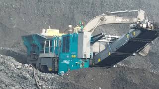 Crusher Machine at Coal stockCCL Coal India Limited Karo [upl. by Kennan56]