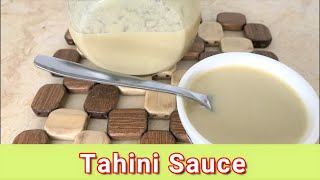 Arabic Tahini Sauce Recipe  Easy Homemade Lebanese Tarator Taratour  How to Make Tahini [upl. by Jarad]