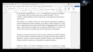 Connessioni derivanti da una funzione theta fittizia la DN Constant estesa e la Formula di Cardano [upl. by Iosep]