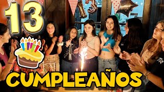 CUMPLEAÑOS ARANTXA 🎂 13 AÑOS 🎁 ASI FUE MI FIESTA Y MIS REGALOS [upl. by Refeinnej405]