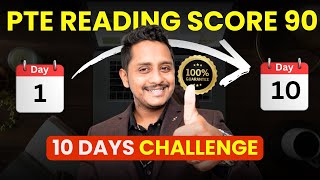 10 Days Challenge  PTE Reading Score 90  100 Guaranteed  Skills PTE Academic [upl. by Enyar]