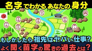 【名字でわかるあなたの身分】わが家のルーツが分かる？「日本人の苗字」をたどる楽しさ [upl. by Fiester467]