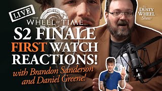 The Wheel of Time S2 Finale LIVE 1st Watch amp React with Brandon Sanderson amp Daniel Greene [upl. by Keheley847]