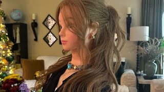 ASMR  Hair Styling  Hairstyle  Perfectionist  Hair Fixing  Finishing Touches With Whispering 😆 [upl. by Findlay]