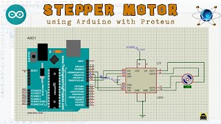 Stepper Motor Interface using Arduino with Proteus  Stepper Motor  Arduino  Proteus [upl. by Toy]