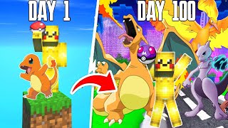 Surviving 100 Days In PIXELMON ONE BLOCK Pokemon In MINECRAFT [upl. by Naujaj35]