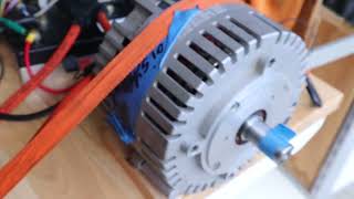 Benchtesting brushless DC Motor and RoboteQ controller [upl. by Bolton71]