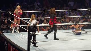 Bayley amp Naomi defeated Tiffany Stratton amp Nia Jax PART 2 WWE Live Brussels [upl. by Idyh]