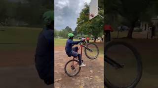 Back on two wheels 🔥🔥🔥🔥 viralvideo wheelieing wheeliebike offroad trails mtb mtblife [upl. by Melone519]