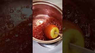 How to make candy apples candyapples fallseason [upl. by Ashlen]