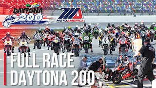 2022 MotoAmerica Daytona 200  FULL RACE [upl. by Baxie]