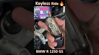 Keyless Ride Technology 🔥  How Keyless Ride amp Sensor Start Function Works In Bikes  BMW R 1250 GS [upl. by Akinimod7]