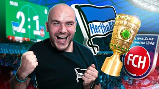 WAHNSINN IN DER NACHSPIELZEIT 💙💙🔥🤍🤍 Hertha BSC vs 1 FC Heidenheim  DFB Pokal  Cinematic Vlog [upl. by Linetta]