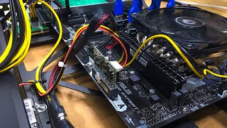 Powering GPU Mining Rig Motherboard With Adapter Remove Second Power Supply [upl. by Niels]