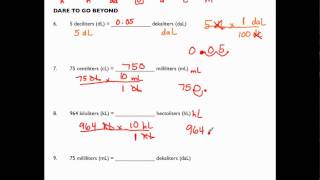 6RP3d  Metric Unit Conversions Part 3 of 3 [upl. by Fulcher]