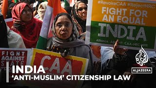 India implements ‘antiMuslim’ 2019 citizenship law weeks before election [upl. by Enyrhtak]