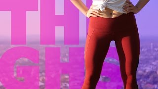 Toned Thighs Workout  5 Moves to Your Fittest Thighs [upl. by Icats171]