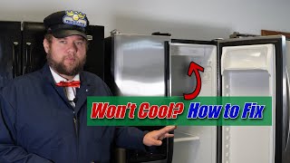 Frigidaire Refrigerator Wont Cool but Freezer is Fine  How to Inspect and Test [upl. by Jenna]