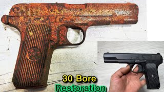 30 bore china pistol restoration video gun restoration [upl. by Ardnuaet]