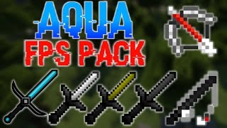 NO LAG FPS BOOST PVP TEXTURE PACK  AQUA 18 FOR MINECRAFT [upl. by Stefano480]