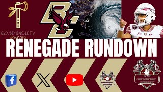 Florida State Football Vs BC amp Hurricane Lee Featuring 863SeminoleTV [upl. by Ecyob627]