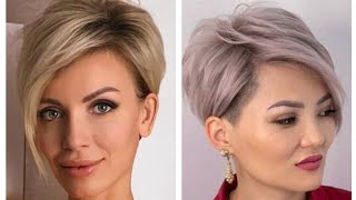 CORTES DE CABELLO CORTO MUJER 2024 pixie Haircut ideas [upl. by Ebocaj981]