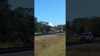 M453 passing a hi railer at wildwood csxtransportation railway csxrailroad wildwood train [upl. by Atiugal]