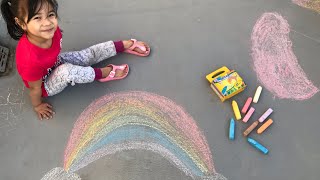 CRAYOLA Sidewalk Chalk Art  Kids fun activity [upl. by Shaper151]