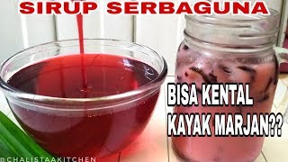 SIRUP HOMEMADE  CARA MEMBUAT SIRUP KENTAL ALA MARJAN [upl. by Ylremik]