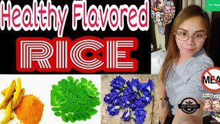 How I Cook Simple Flavored Rice Recipe Made Healthy [upl. by Vod]