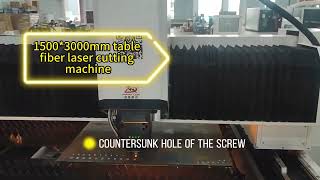 Countersunk hole of the screw 3015 fiber laser cutting machine reduce costs and improve efficiency [upl. by Kele606]